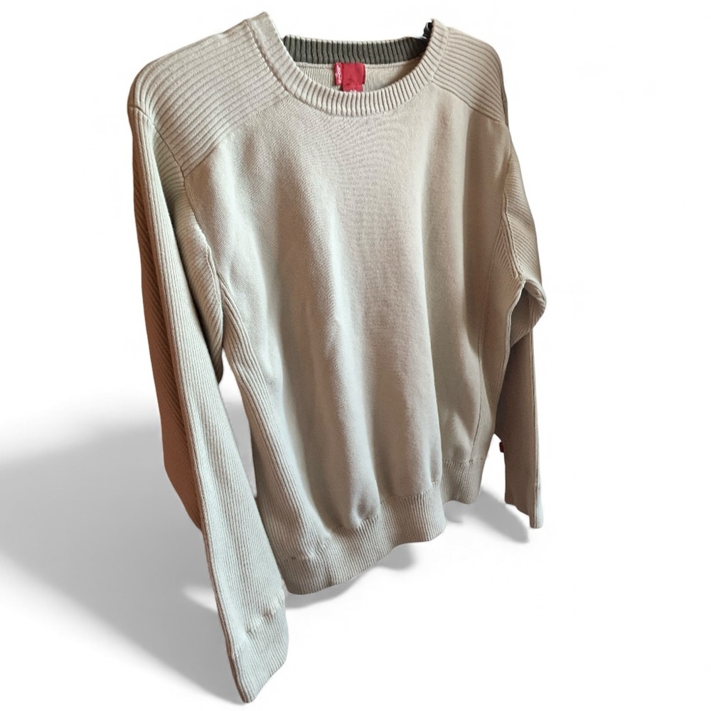 Levi's Men's Light Tan Crewneck Sweater Long Sleeve Shirt Size Medium Like New